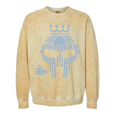 Kansas City Bombs Doom Mask Colorblast Crewneck Sweatshirt