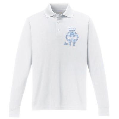 Kansas City Bombs Doom Mask Performance Long Sleeve Polo