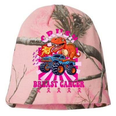 Kids Crush Breast Cancer Awareness Monster Truck Boy Kati - Camo Knit Beanie