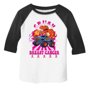 Kids Crush Breast Cancer Awareness Monster Truck Boy Toddler Fine Jersey T-Shirt