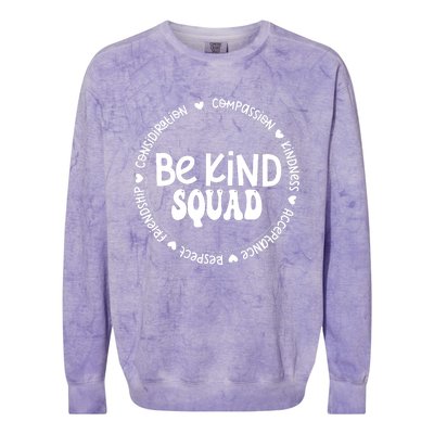 Kids Children Be Kind Squad We Wear Orange For Unity Day Colorblast Crewneck Sweatshirt