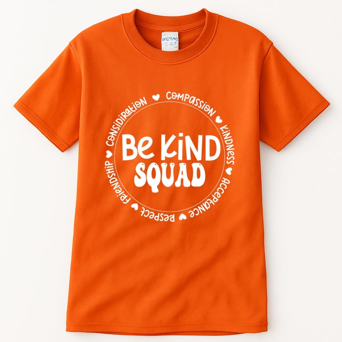 Kids Children Be Kind Squad We Wear Orange For Unity Day Tall T-Shirt
