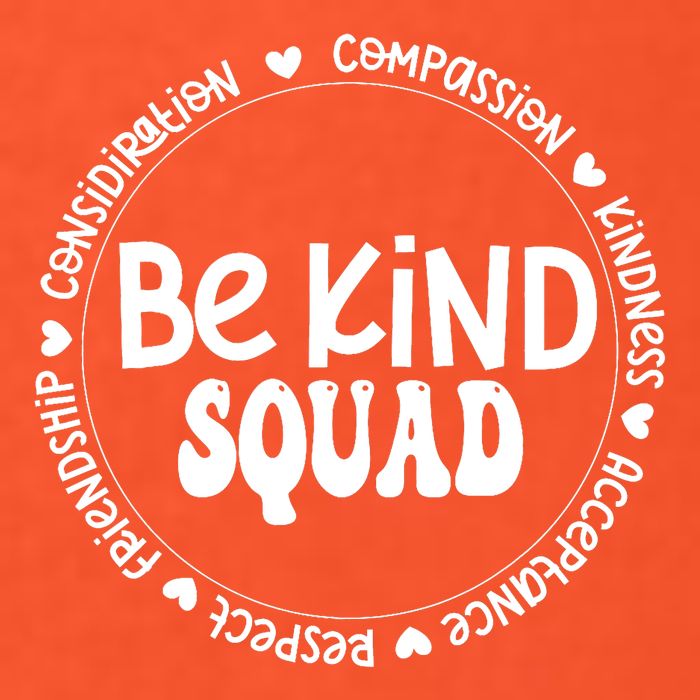 Kids Children Be Kind Squad We Wear Orange For Unity Day Tall T-Shirt