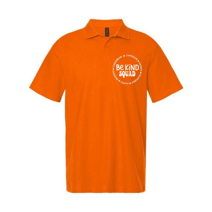 Kids Children Be Kind Squad We Wear Orange For Unity Day Softstyle Adult Sport Polo