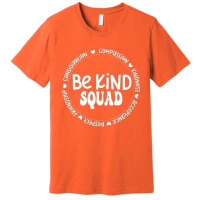 Kids Children Be Kind Squad We Wear Orange For Unity Day Premium T-Shirt