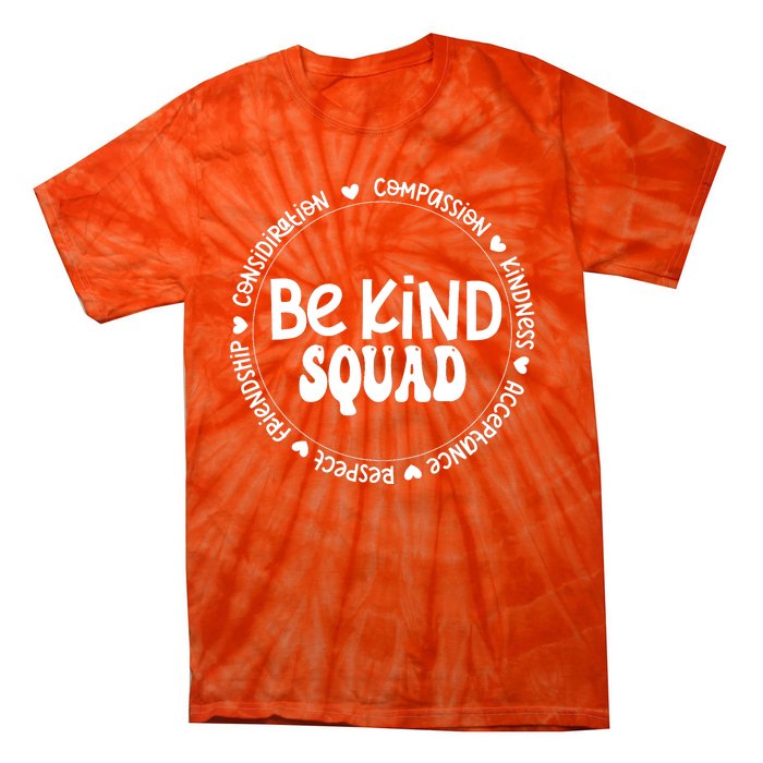 Kids Children Be Kind Squad We Wear Orange For Unity Day Tie-Dye T-Shirt