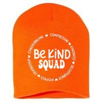 Kids Children Be Kind Squad We Wear Orange For Unity Day Short Acrylic Beanie