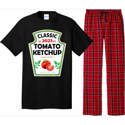 Ketchup Costume Condiments Couples Group Halloween Costume Pajama Set