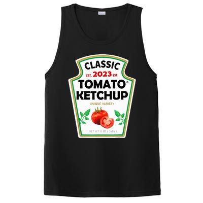 Ketchup Costume Condiments Couples Group Halloween Costume PosiCharge Competitor Tank