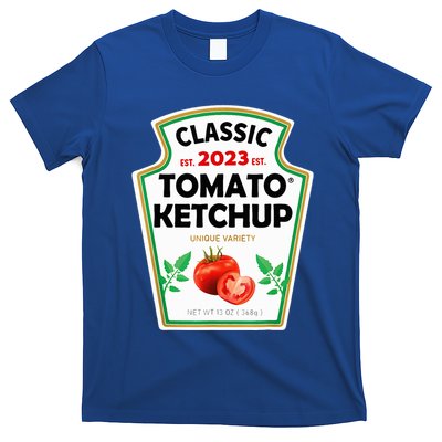 Ketchup Costume Condiments Couples Group Halloween Costume T-Shirt