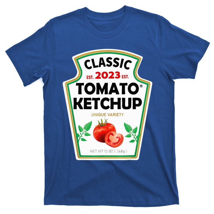 Ketchup Costume Condiments Couples Group Halloween Costume T-Shirt