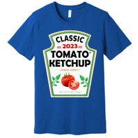 Ketchup Costume Condiments Couples Group Halloween Costume Premium T-Shirt