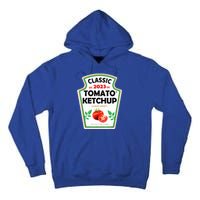 Ketchup Costume Condiments Couples Group Halloween Costume Tall Hoodie