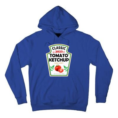 Ketchup Costume Condiments Couples Group Halloween Costume Tall Hoodie