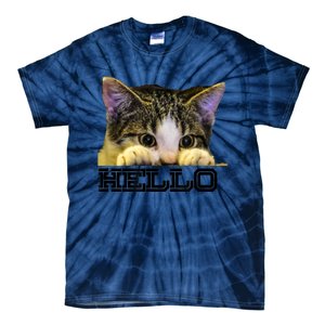 Kitten Cute Cat Print Tie-Dye T-Shirt