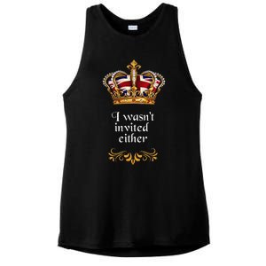 King charles coronation souvenirs i wasn't invited either Ladies PosiCharge Tri-Blend Wicking Tank