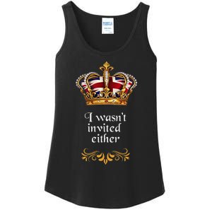 King charles coronation souvenirs i wasn't invited either Ladies Essential Tank