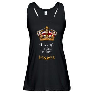 King charles coronation souvenirs i wasn't invited either Ladies Essential Flowy Tank