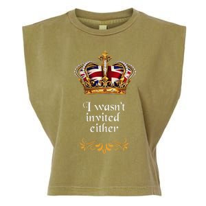 King charles coronation souvenirs i wasn't invited either Garment-Dyed Women's Muscle Tee