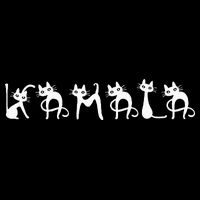 Kamala Cat Cute Cat Shaped Font Letters Subtle Comma La Button