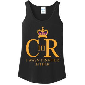 King Charles Coronation Not Invited Team Souvenir Ladies Essential Tank