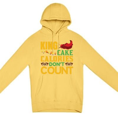 King Cake Calorie Don't Count Premium Pullover Hoodie