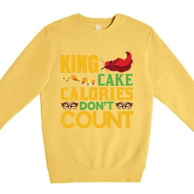 King Cake Calorie Don't Count Premium Crewneck Sweatshirt