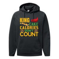 King Cake Calorie Don't Count Performance Fleece Hoodie