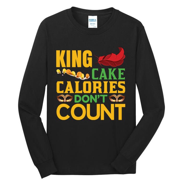 King Cake Calorie Don't Count Tall Long Sleeve T-Shirt