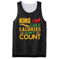 King Cake Calorie Don't Count Mesh Reversible Basketball Jersey Tank