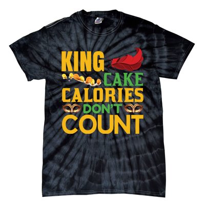 King Cake Calorie Don't Count Tie-Dye T-Shirt