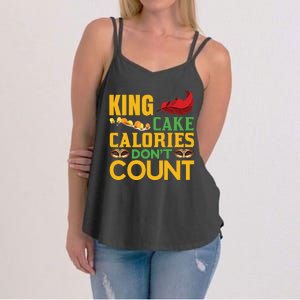 King Cake Calorie Don't Count Women's Strappy Tank