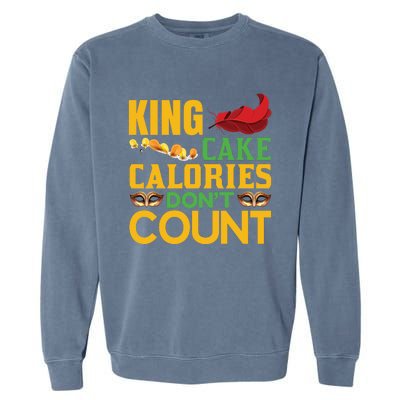 King Cake Calorie Don't Count Garment-Dyed Sweatshirt