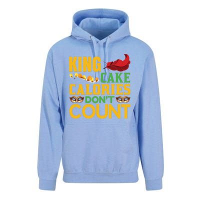 King Cake Calorie Don't Count Unisex Surf Hoodie