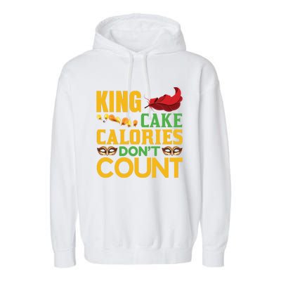 King Cake Calorie Don't Count Garment-Dyed Fleece Hoodie