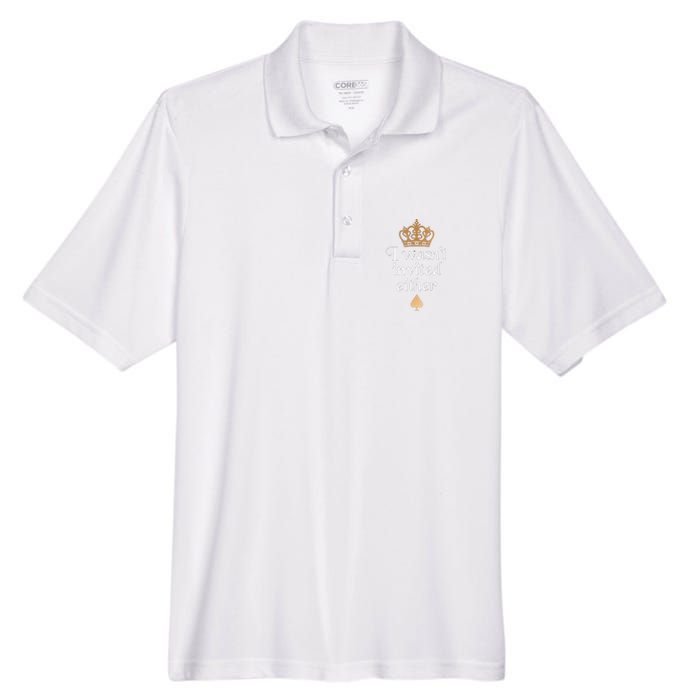 King charles coronation souvenirs i wasn't invited either Men's Origin Performance Pique Polo