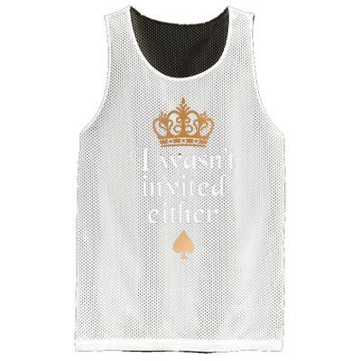 King charles coronation souvenirs i wasn't invited either Mesh Reversible Basketball Jersey Tank