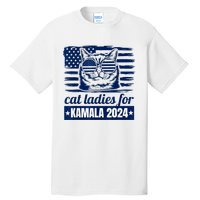 Kamala Childless Cat Lady 2024 Feminine Women Voting Funny Tall T-Shirt