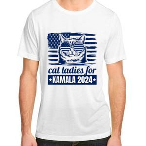 Kamala Childless Cat Lady 2024 Feminine Women Voting Funny Adult ChromaSoft Performance T-Shirt