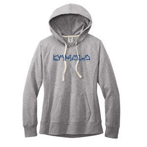 Kamala Cute Cat Typography Women's Fleece Hoodie