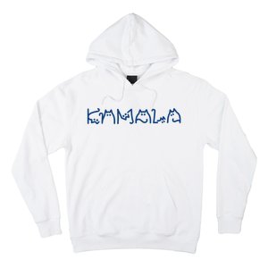 Kamala Cute Cat Typography Hoodie