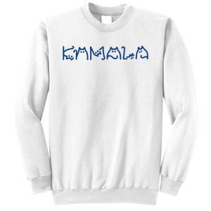 Kamala Cute Cat Typography Sweatshirt