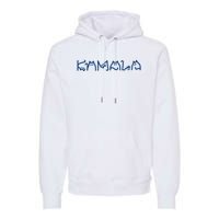 Kamala Cute Cat Typography Premium Hoodie