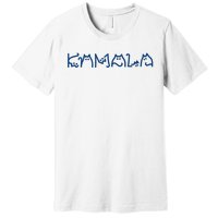 Kamala Cute Cat Typography Premium T-Shirt