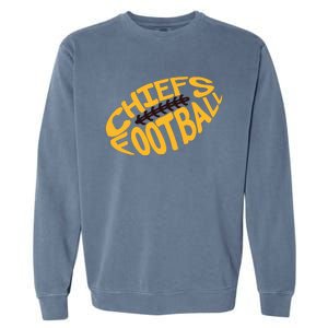 Kansas City Cool Football Chiefs Logo Garment-Dyed Sweatshirt