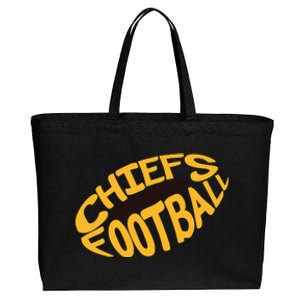 Kansas City Cool Football Chiefs Logo Cotton Canvas Jumbo Tote