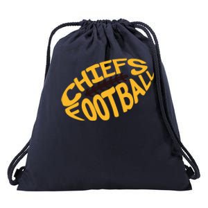 Kansas City Cool Football Chiefs Logo Drawstring Bag