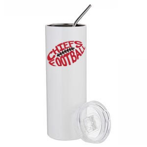 Kansas City Cool Football Chiefs Logo Stainless Steel Tumbler