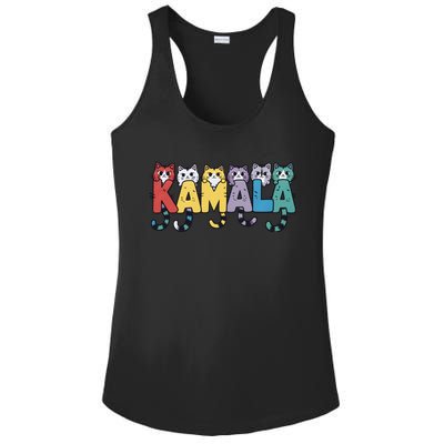 Kamala Cute Cats Colorful Gift Ladies PosiCharge Competitor Racerback Tank