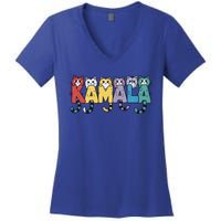 Kamala Cute Cats Colorful Gift Women's V-Neck T-Shirt